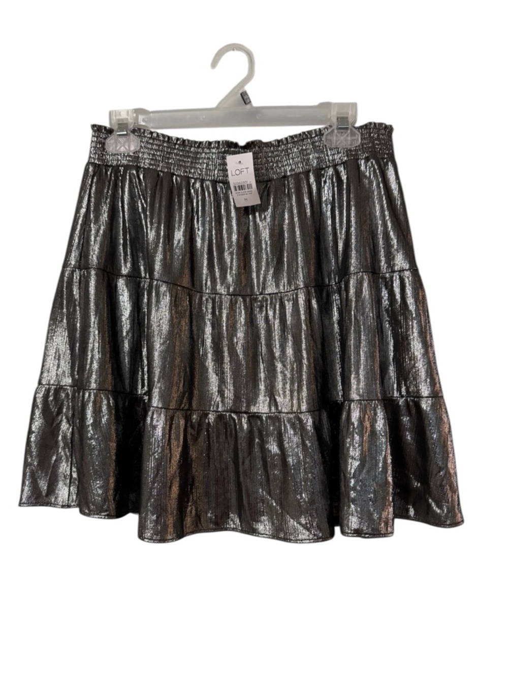 NWT LOFT Metallic Tiered Skirt – Size M– - Picture 1 of 4